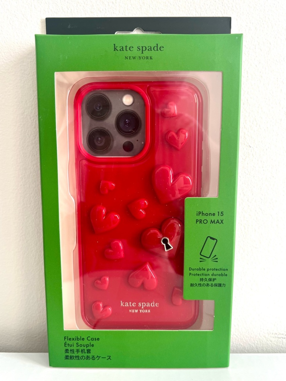 KATE SPADE “Key To My Heart” hardshell phone case for IPhone 15 Pro Max❤️❤️ - Picture 4 of 5